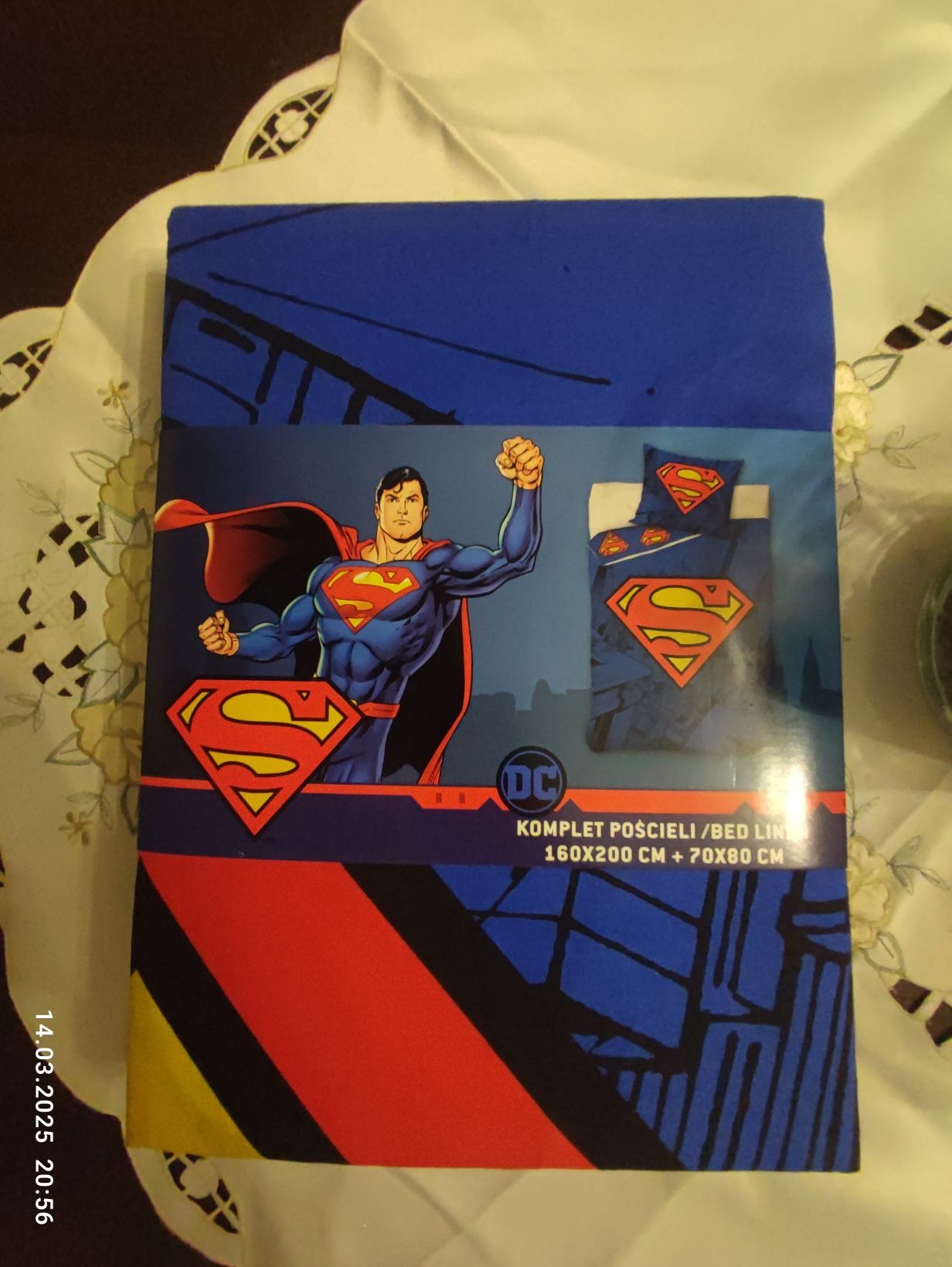 Pościel Superman bawełniana 160x200