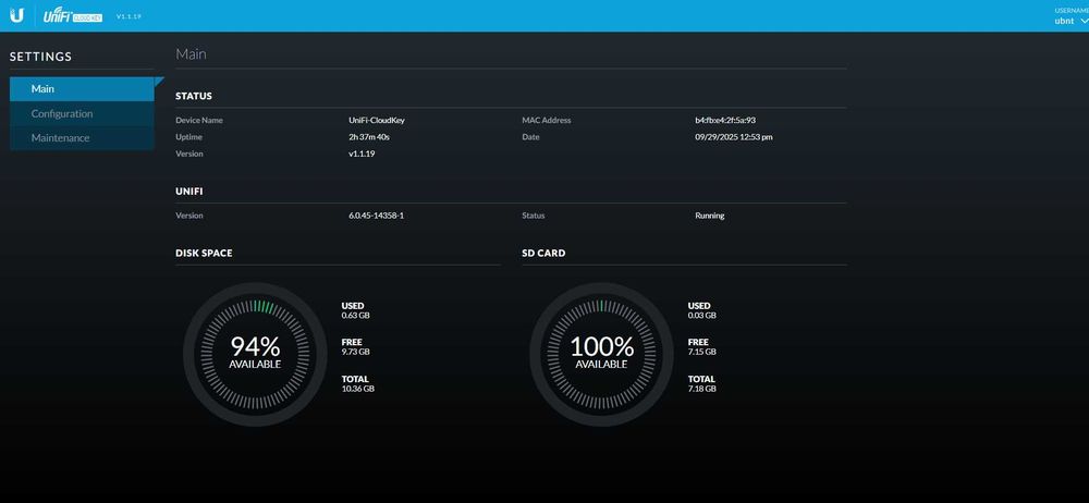 Ubiquiti unifi Cloud Key (UC-CK)