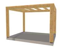Pergola altana rzymska 400x300cm wolnostojąca masywna