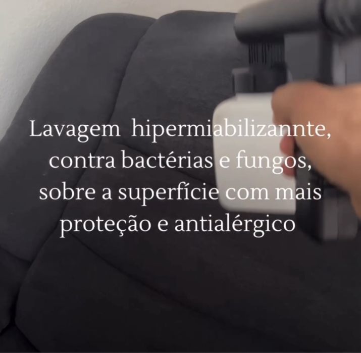 Higienização e lavagem a seco do seu estofado e carpetes.