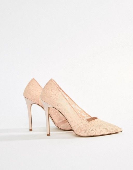 Кружевные туфли на каблуке Miss Selfridge из ASOS