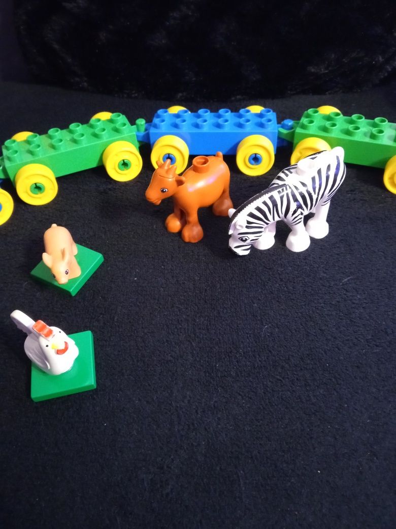 Lego Duplo przyczepki traktor zwierzęta