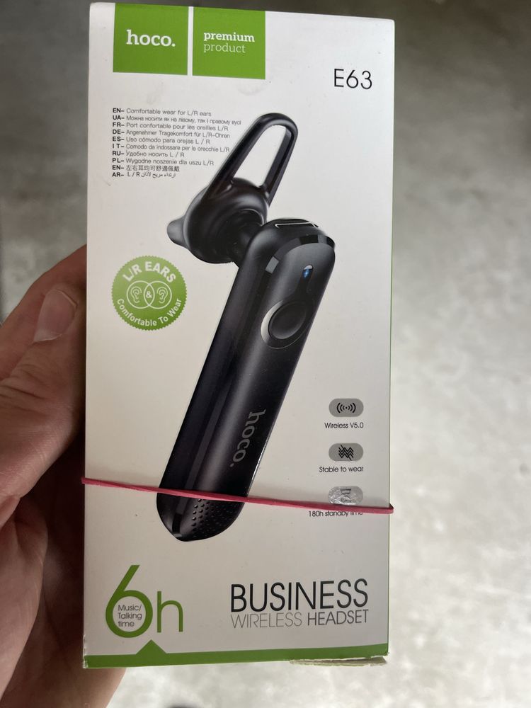 Бездротова гарнітура Hoco E63 та Baseus A05