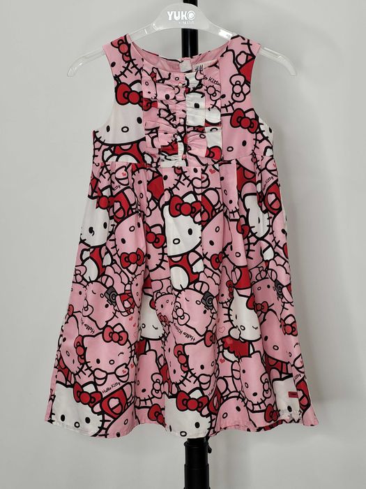 Гарне, рожеве дитяче плаття Hello Kitty на вік 5-6 років від H&M.