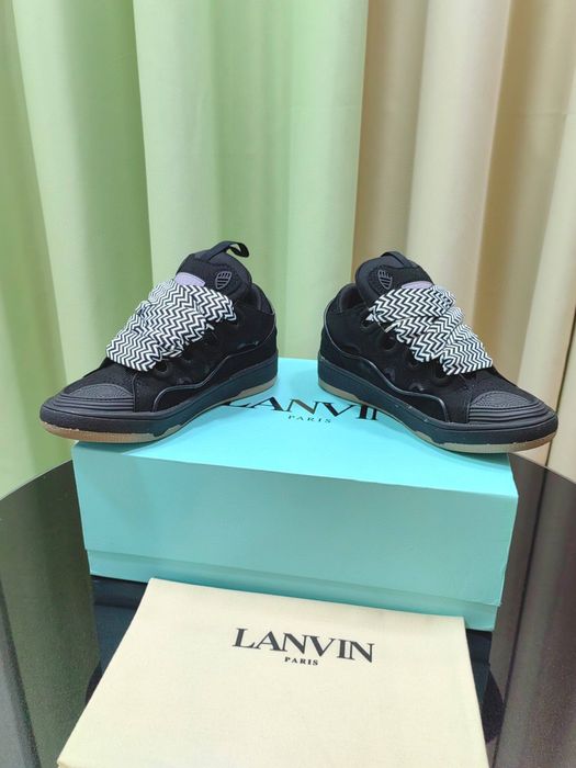 ‼️ХІТ СЕЗОНУ‼️ Кросівки Lanvin curb (Кеди,Ланвін,Чорні)