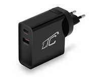 Ładowarka sieciowa MAX QC 3.0 PD 65W USB QC 3A GN.EU/USA czarna