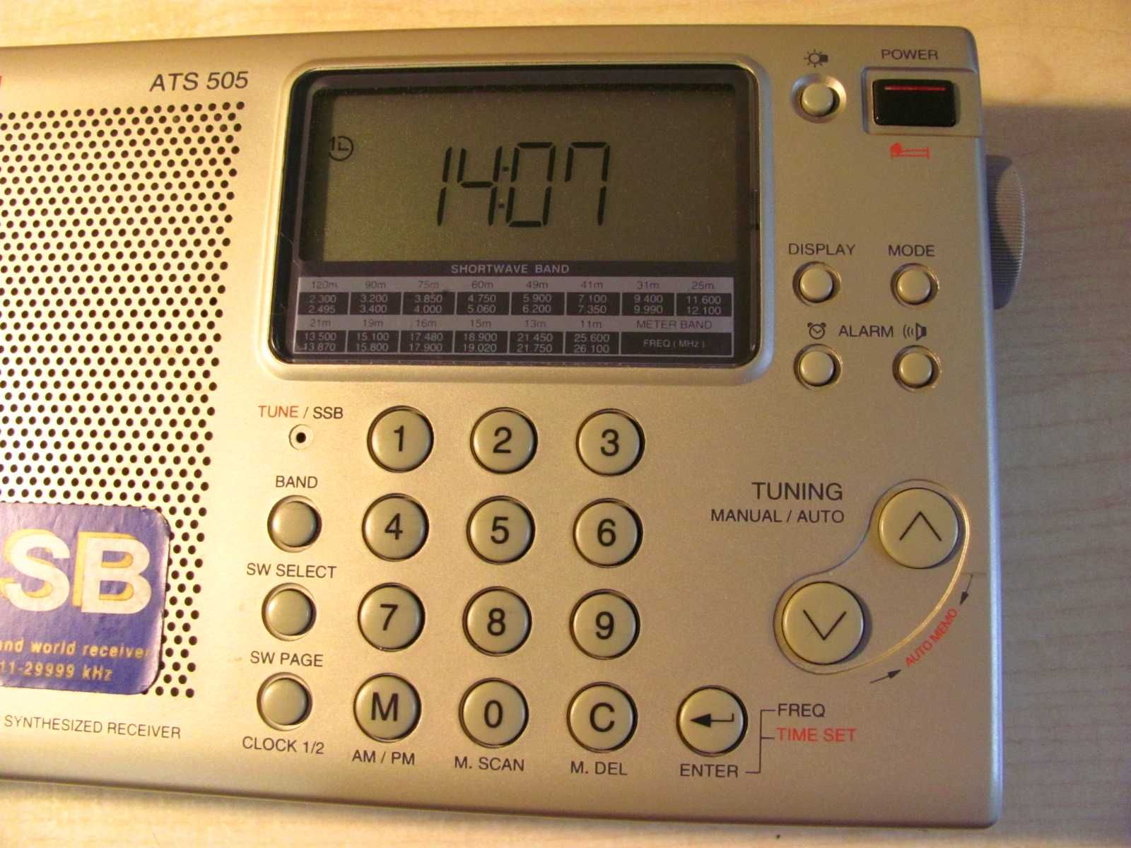 Radio przenośne globalne SANGEAN ATS 505 LW/MW/SW/SSB