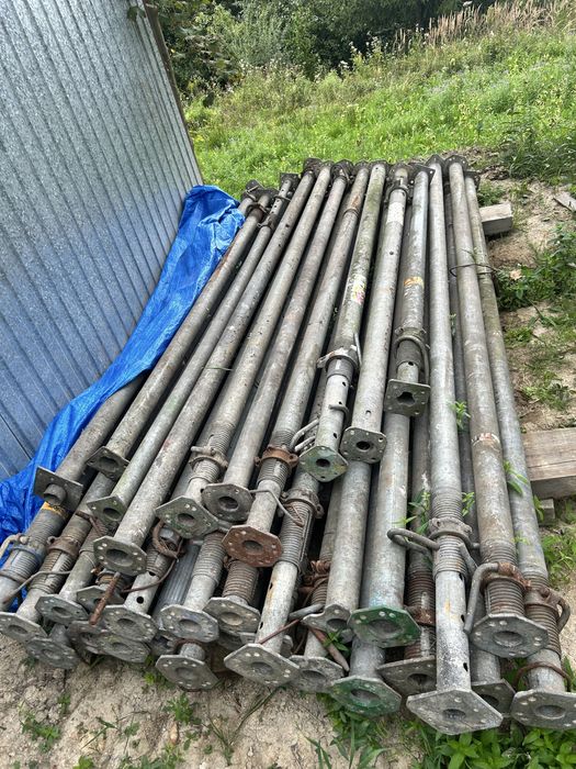 Stemple budowlane 550cm 36szt duze grube ciezkie ocynkowane podpory
