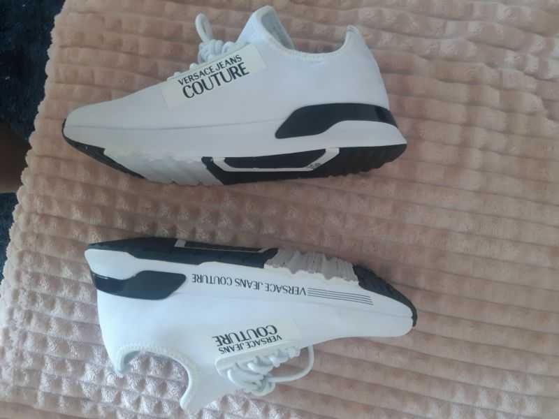 VERSACE JEANS COUTURE adidasy oryginał 38 NOWE bialo -czarne