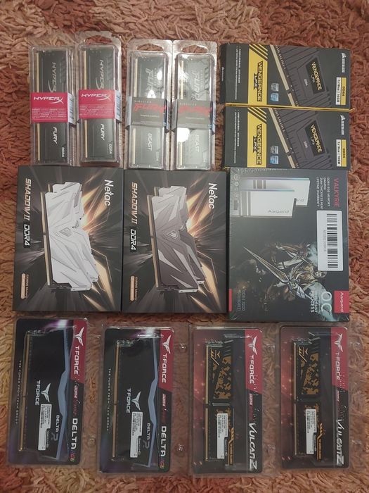 DDR4 16Gb Kingston 3200Mhz 32Gb 3600Mhz ddr5 6000Mhz SSD m.2 NVME