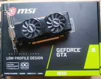 Б/У Видеокарта MSI GeForce GTX 1650 Low Profile OC 4096MB