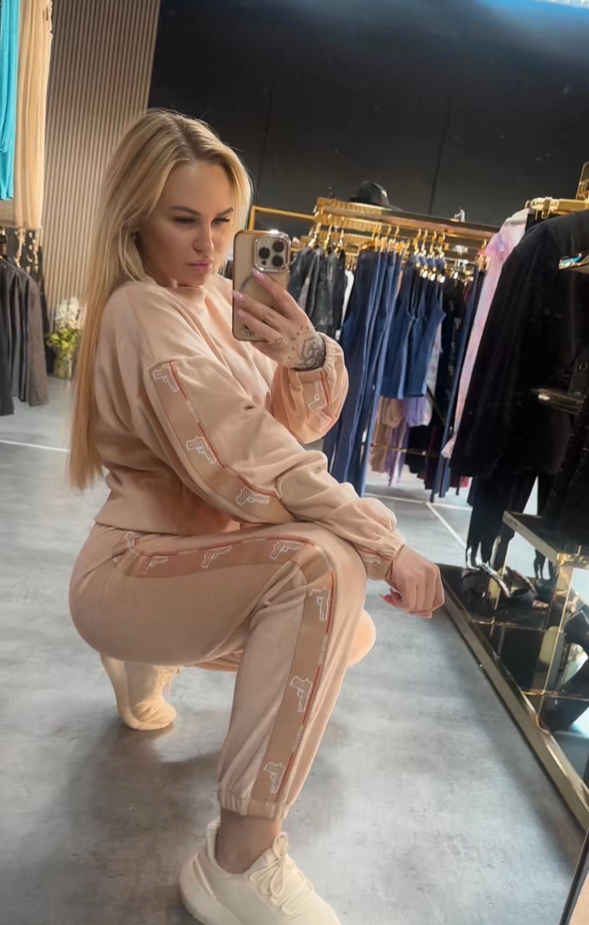 Dres welurowy damski Gold Killer