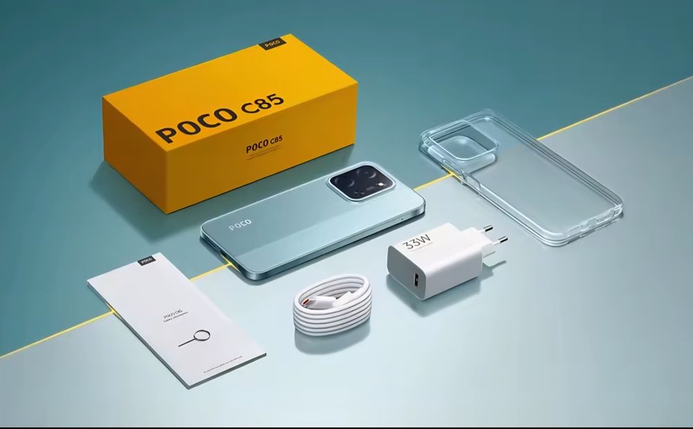 POCO C85  8/256 nfc black green global version блок зарядки 33w  нові