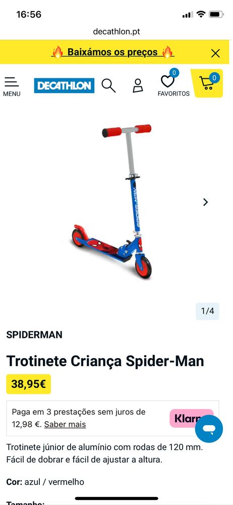 Trotinete homem aranha spider man