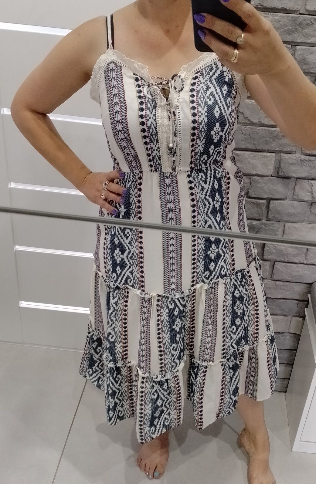 Nowa sukienka Boho lato 38