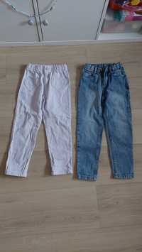 Dżinsy spodnie Jeansy baggy joggers 122 pepco jak nowe