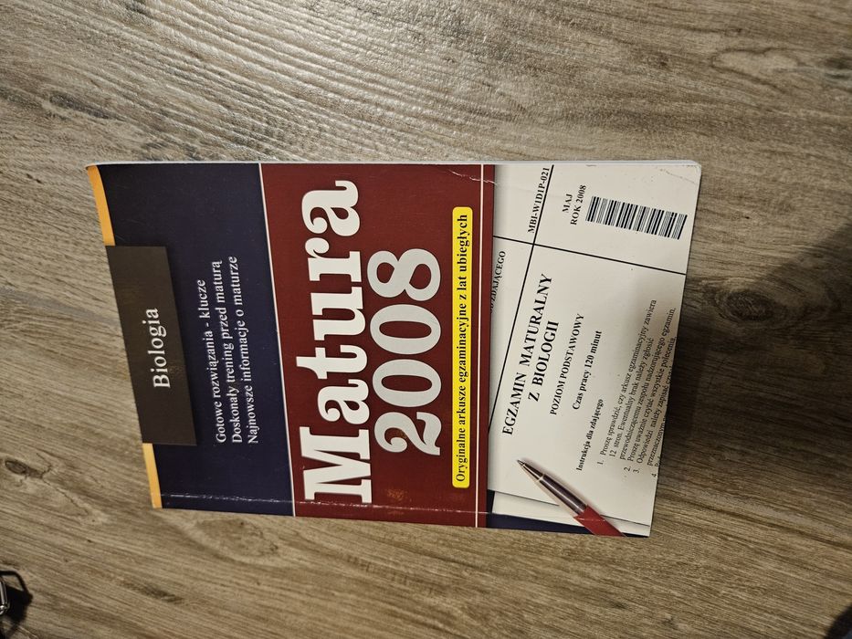 Książka  matura 2008 biologia,