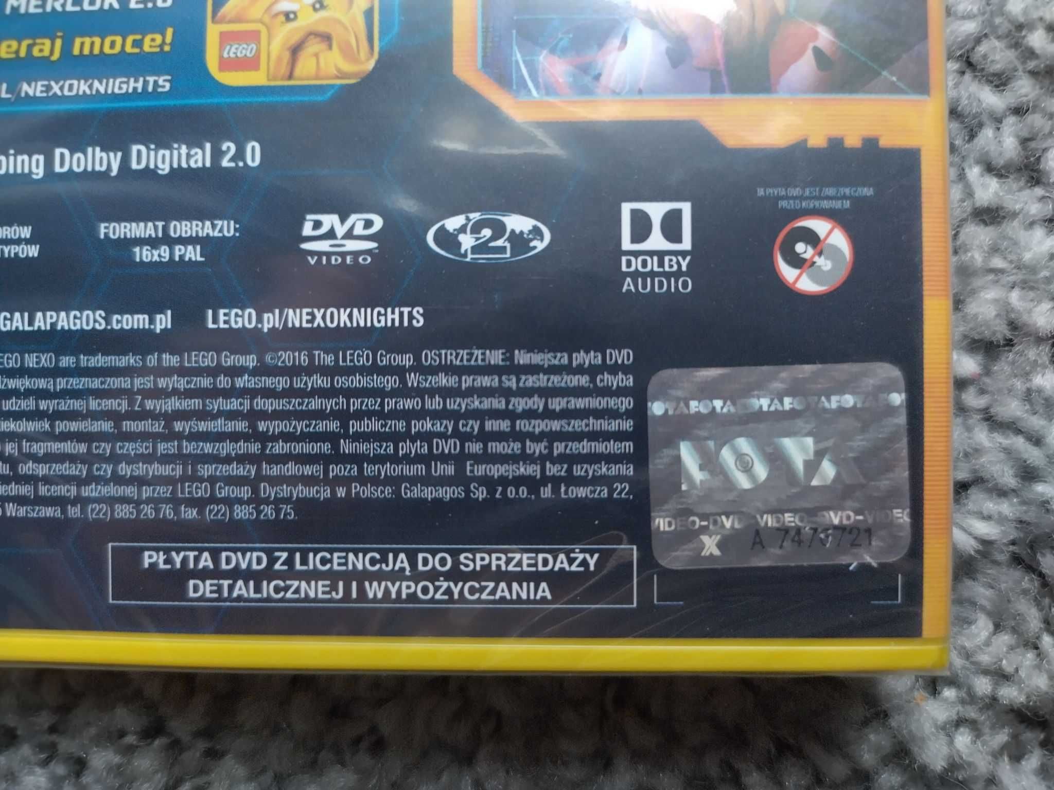 Serial na płycie DVD Lego Nexo Knights Część 2 Sezon 1 Odcinki 6 - 10