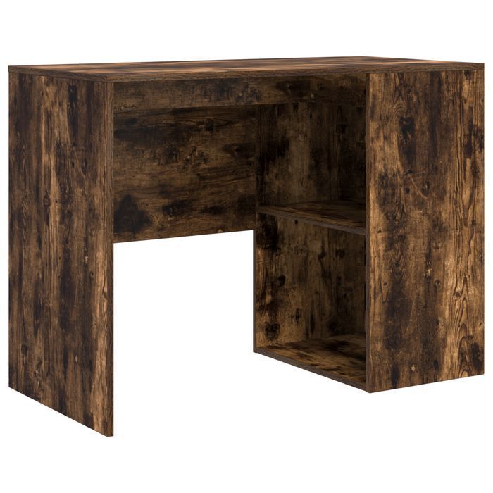 Vidaxl Biurko Narożne Wędzone Dębowe 102X88X75 Cm Drewno Inżynieryjne