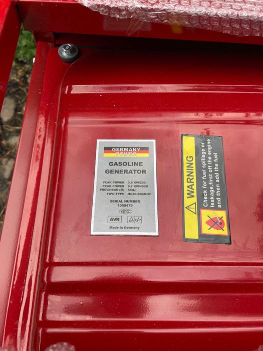 Agregat prądotwórczy trójfazowy 6700W - Munster WTG 8300 - NOWY