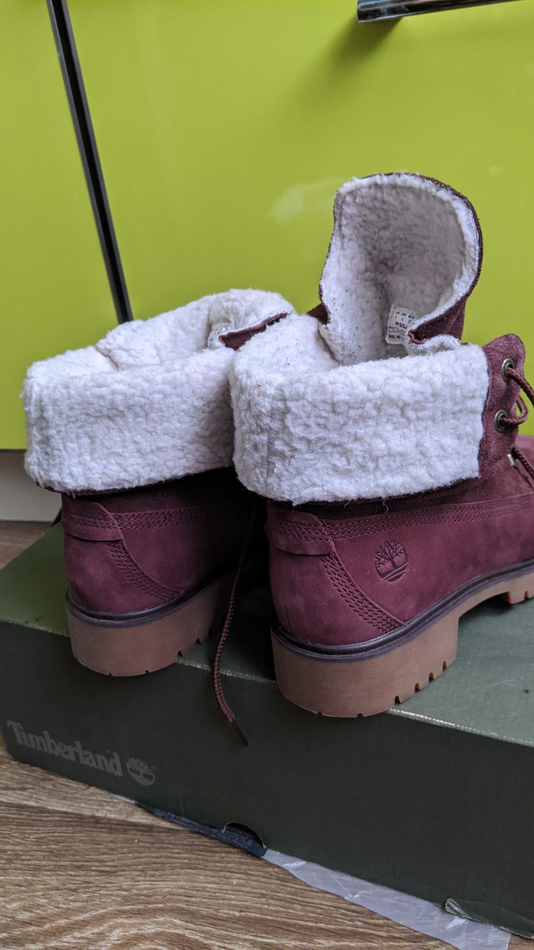 Ботинки Timberland Jayne fleece Burgundy 6