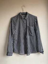 Szyfonowa koszula w pionowe paski Zara traffaluc S/M 36/38