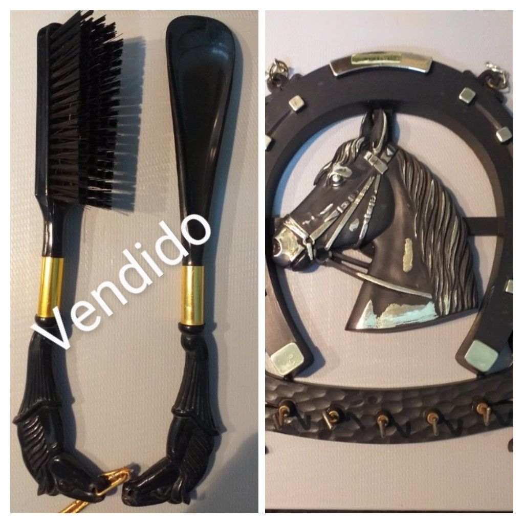Chaveiro vintage / Escova + Calçadeira  vintage