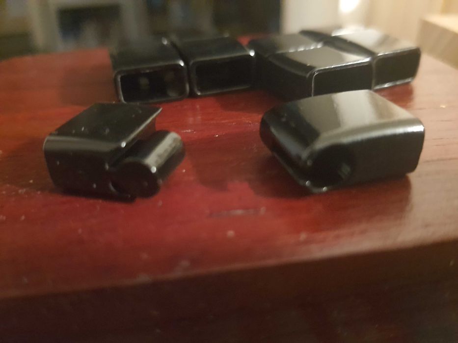 Zapięcie metalowe magnetyczne do bransoletek skórzanych 6x12 mm