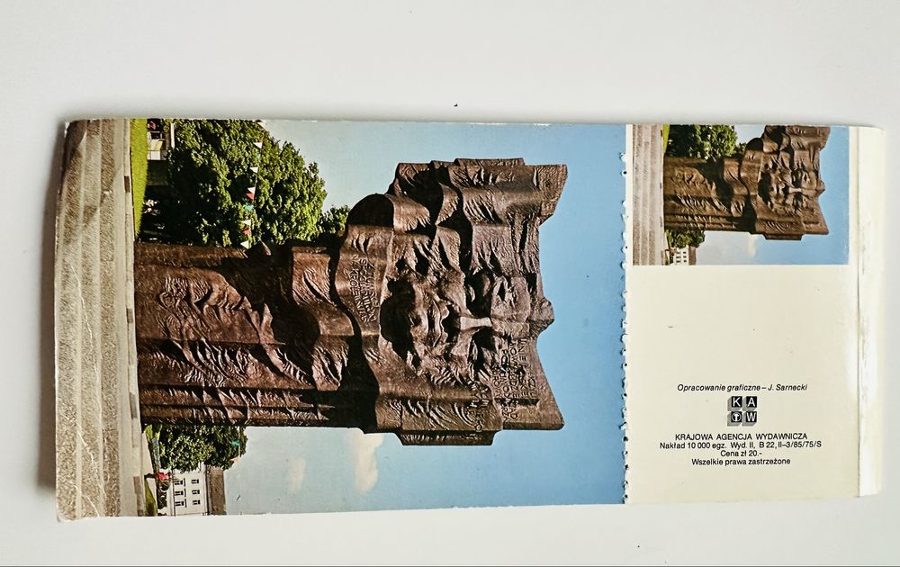 Płock zestaw pocztówek książeczka