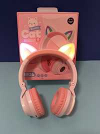 Бездротові дитячі навушники з вушками, які світяться Bluetooth