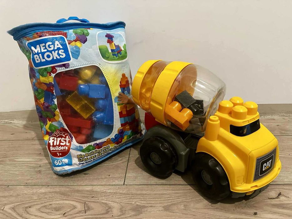 Klocki MegaBloks+ Betoniarka Cat Mega Bloks / Pierwsze klocki