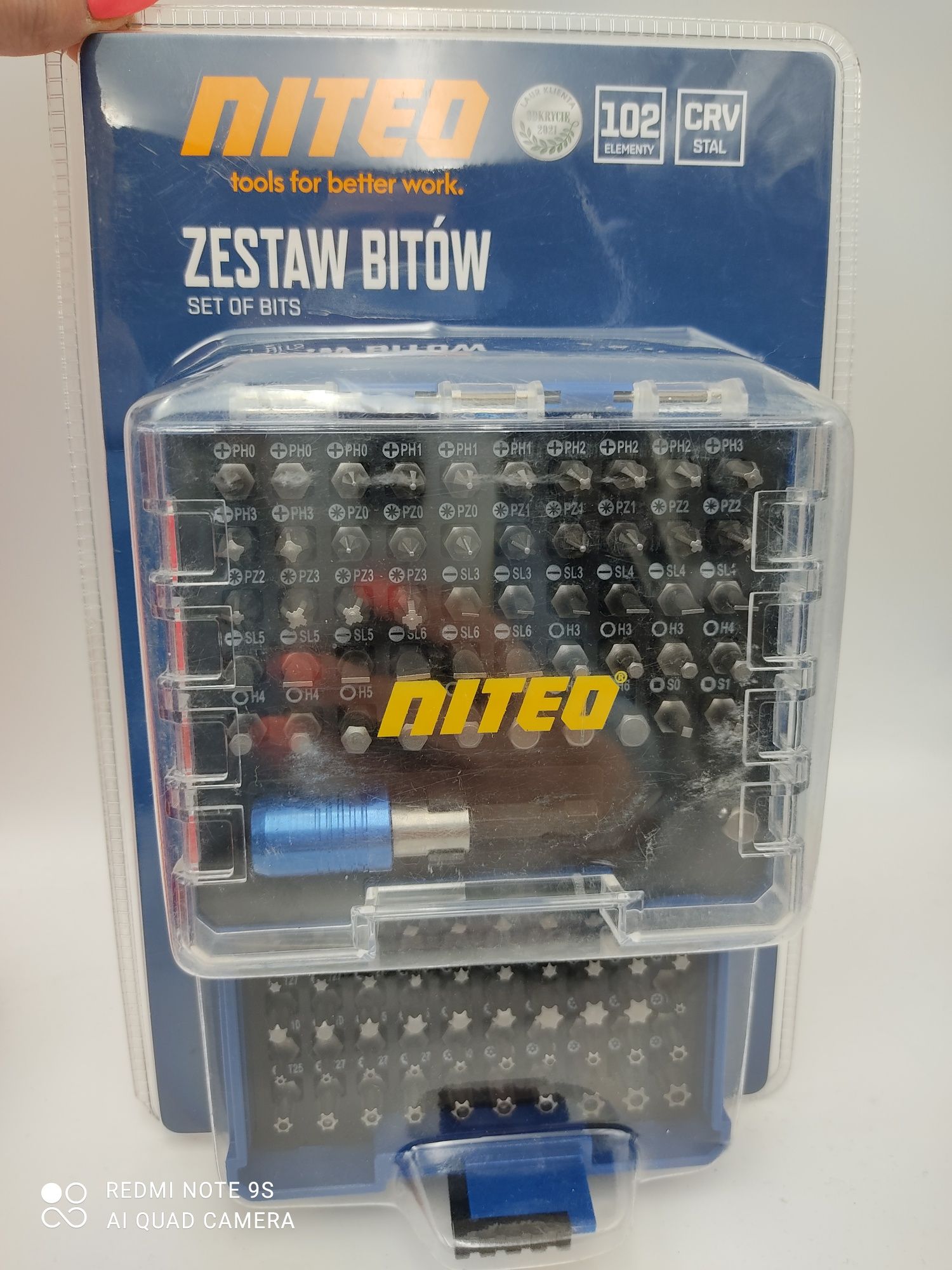 Zestaw bitów Niteo 102 elementów