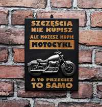 Tabliczka Plakat 3D dla Motocyklisty "Szczęścia.."