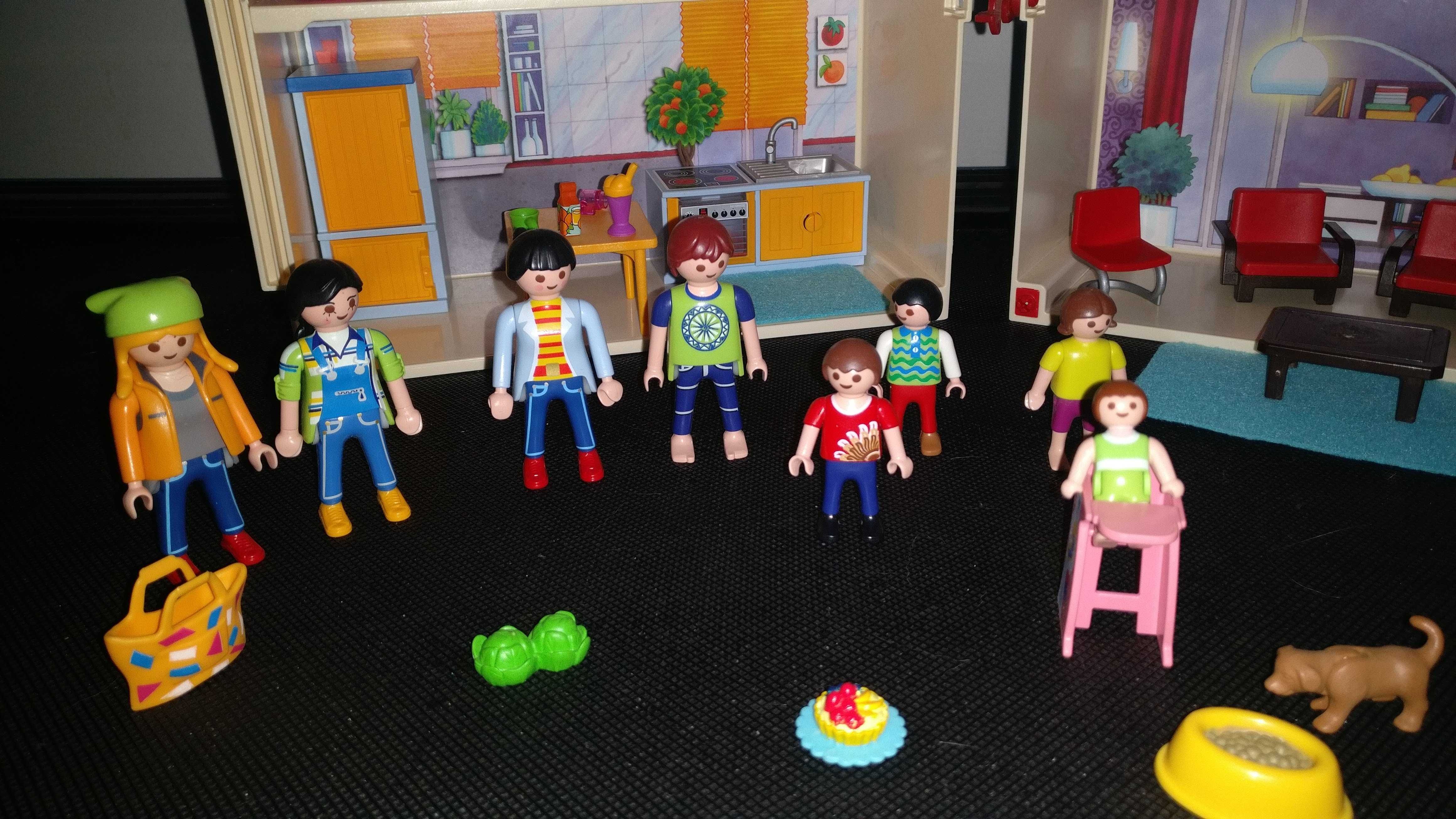 Casa e parque de diversões Playmobil