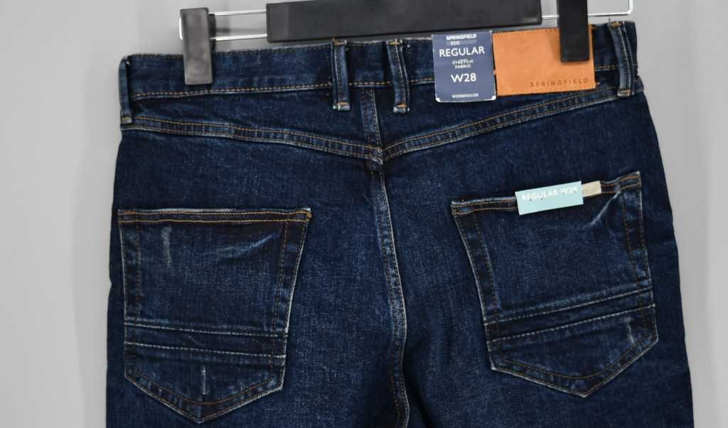 Męskie jeansowe spodenki Springfield W28  R(eco)nsider water H2O laser