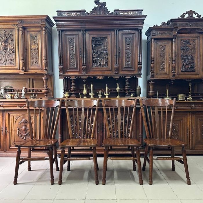 Стільці масивні дуб стулья 3458