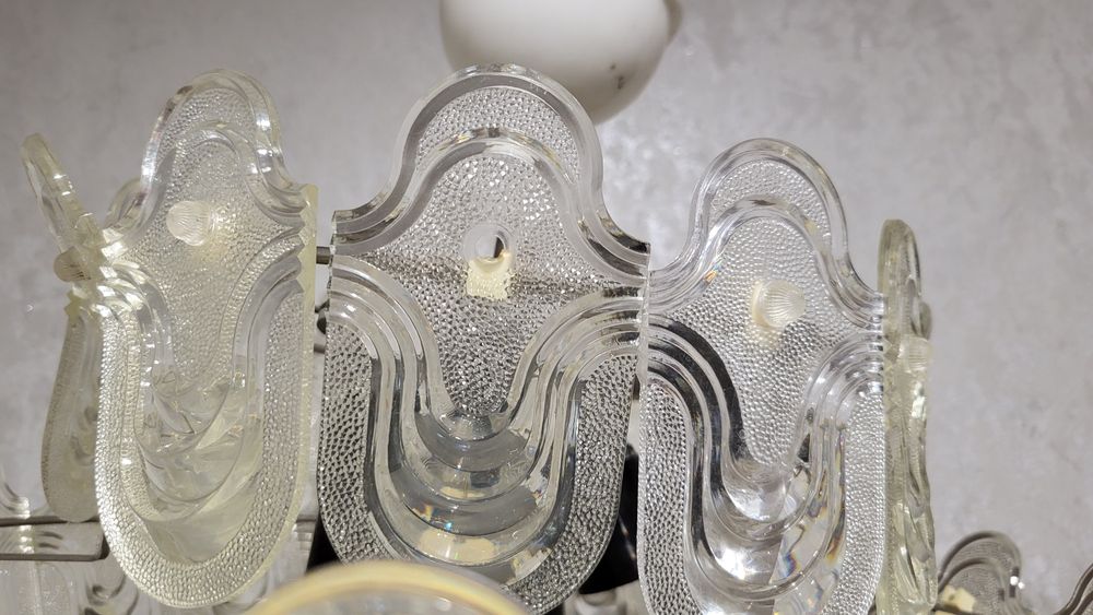 Люстра под хрусталь (пластик) времен СССР