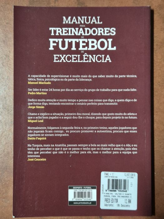 Livro futebol/treinador