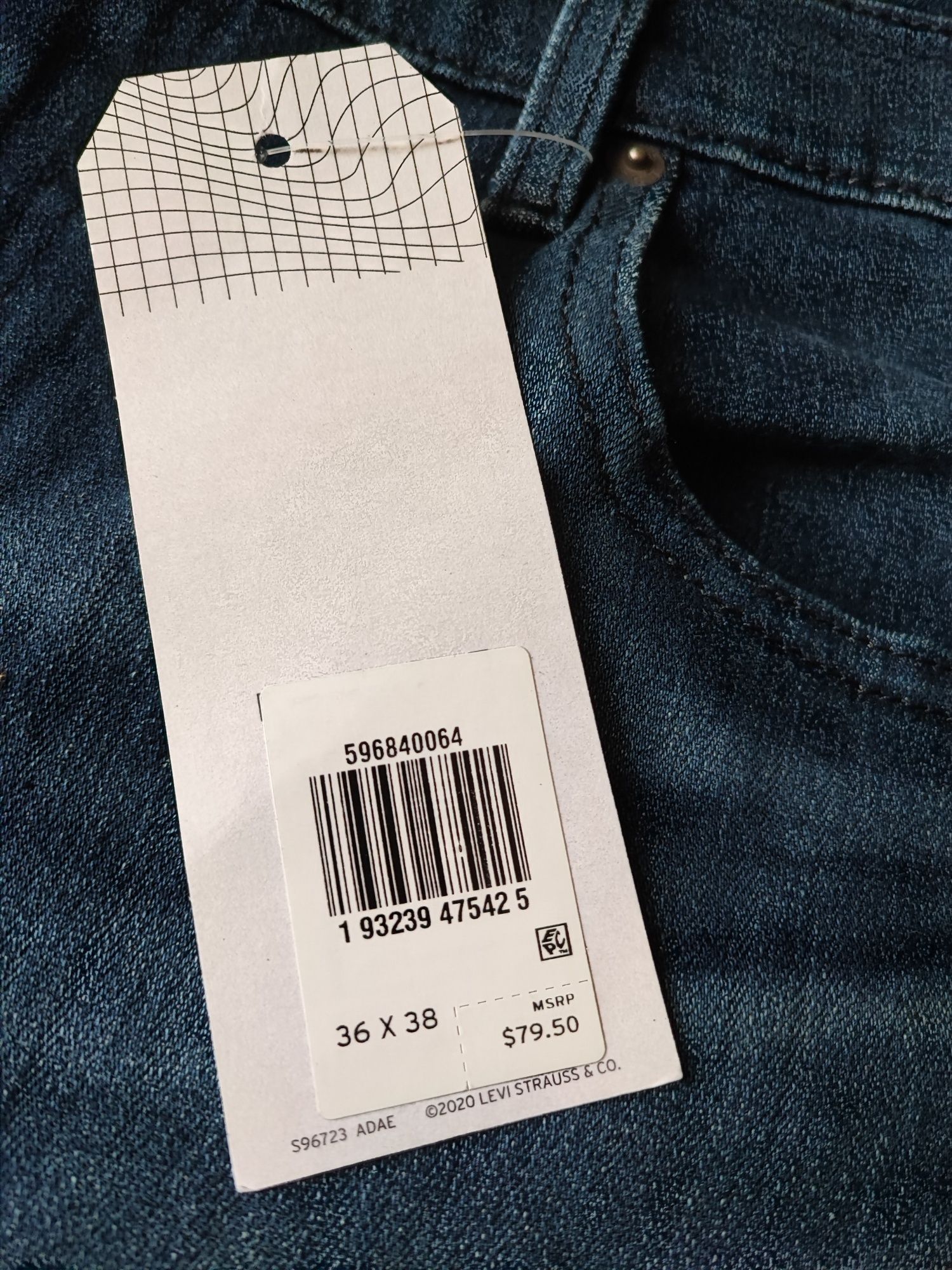 Джинси левіс jeans Levi's оригінал W36xL38 великий розмір та довжина