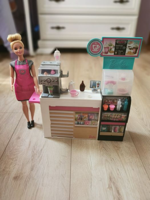 Barbie kawiarenka lalka stanowisko akcesoria
