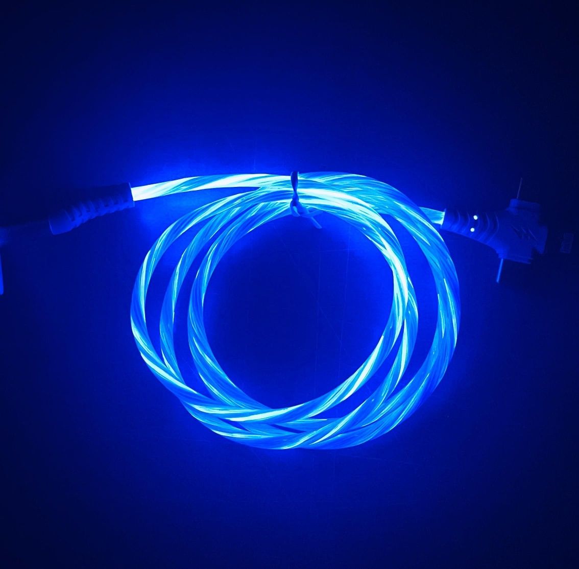Kabel USB błękitny Micro USB/USB C/Lightning