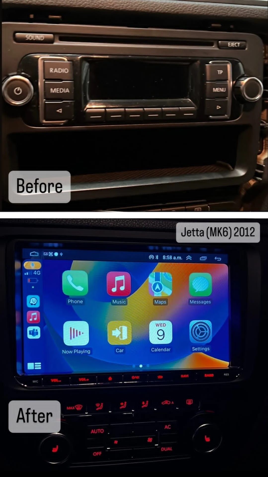 Auto Rádio Android Gps Bluetooth Canbus 2gb 32g Volkswagen Seat Skoda