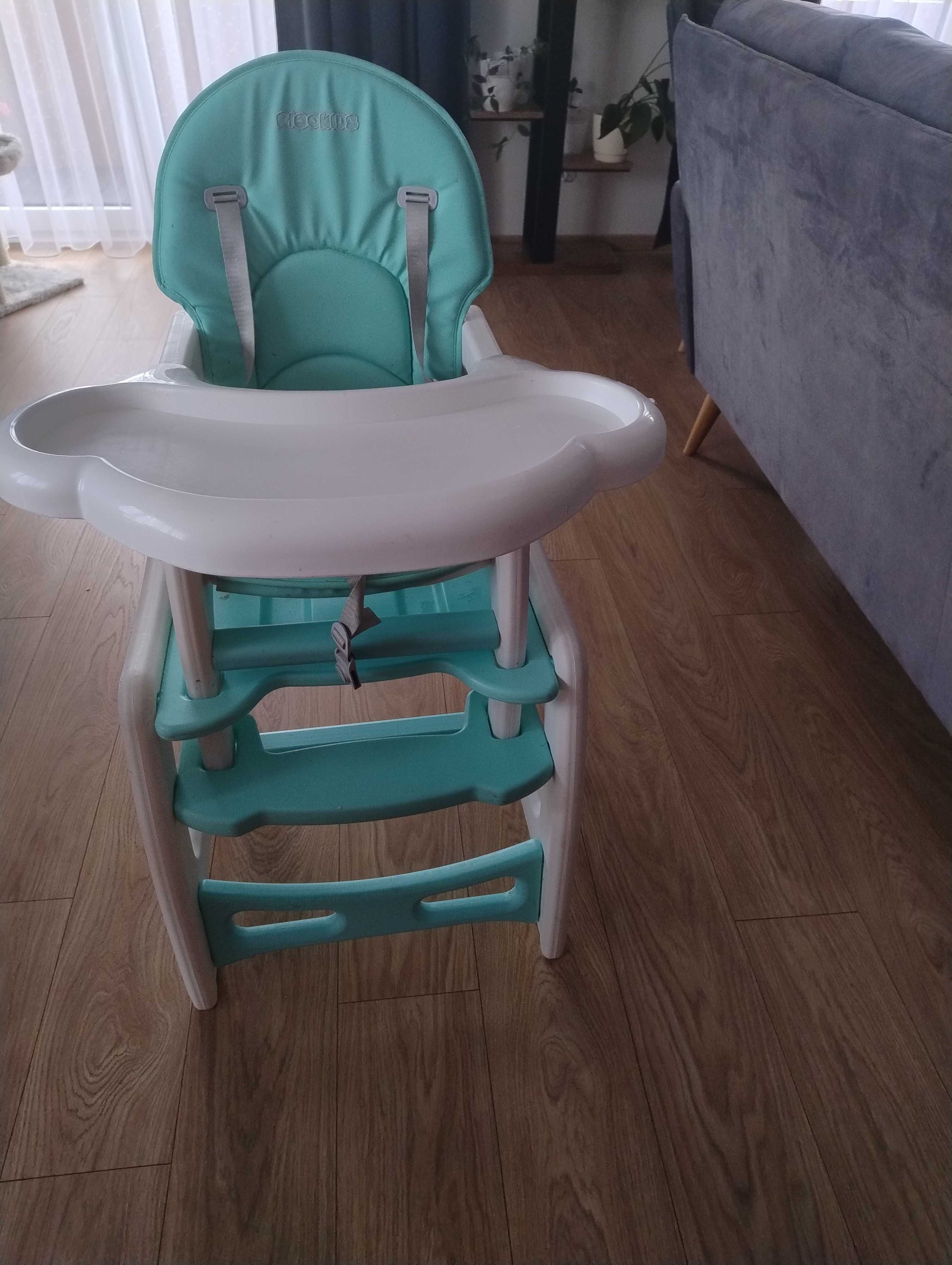 Krzesełko do karmienia ricokids turkusowe 5w1