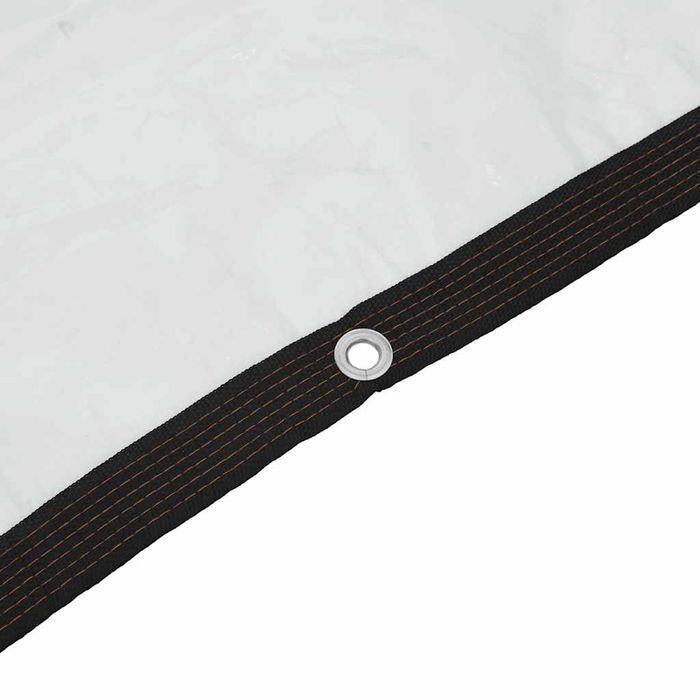 Vidaxl Przezroczysta Plandeka Z Oczkami 5X12 M Polietylen