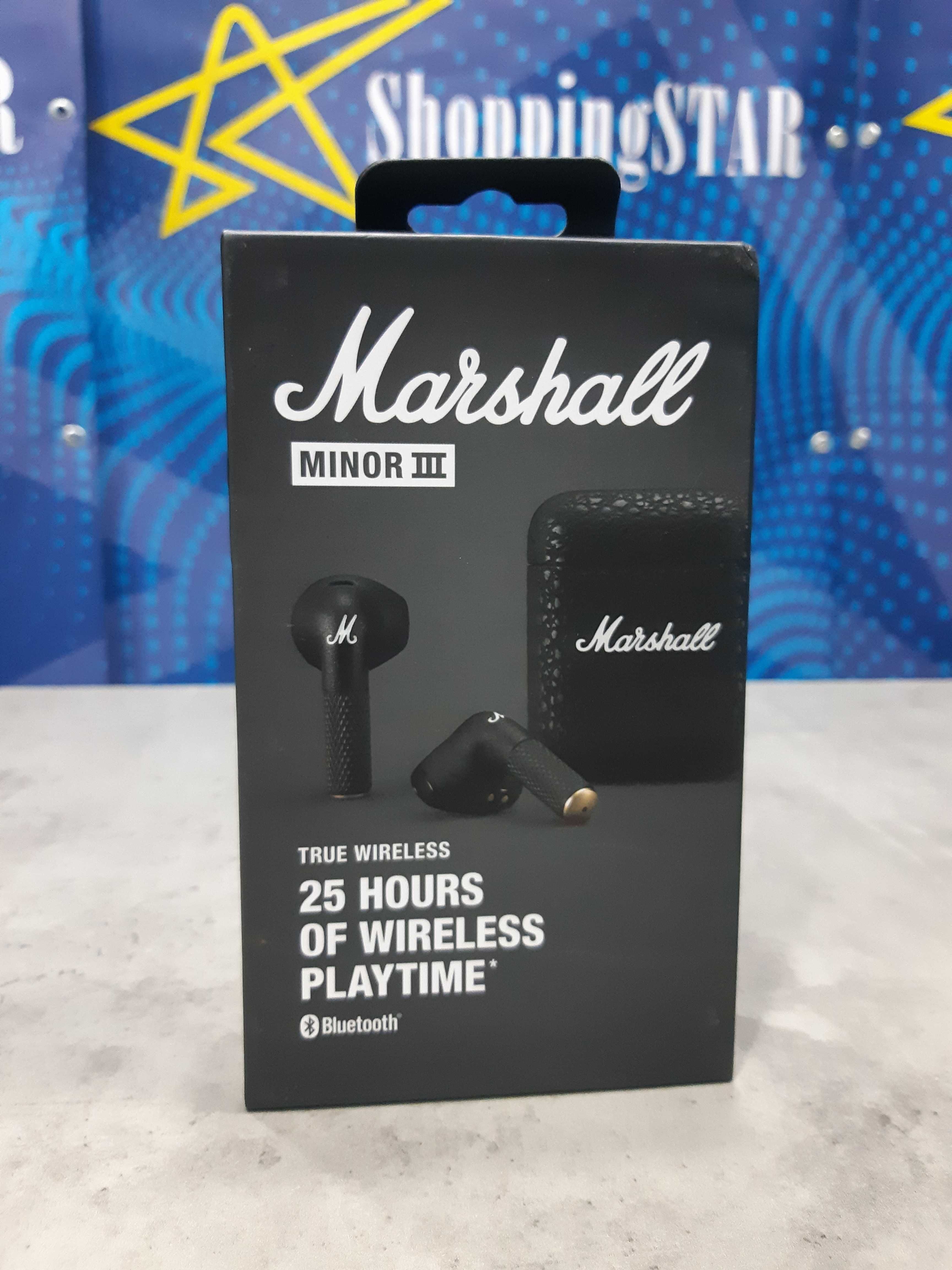 Навушники TWS Marshall Minor III Black • Нові • Гарантія!