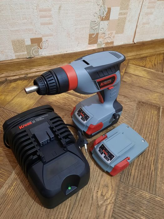 Швейцарія,Комплект!!Шуруповерт  KRESS 180 ATBS,Li-ion+2акб+з/у
