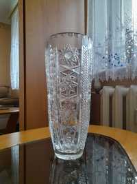 Kryształowy wazon PRL lata 70 25cm