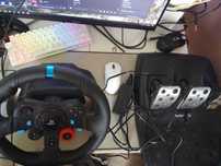Volante logitech g29  ps3/ps4/ps5/pc (volante,pedais)