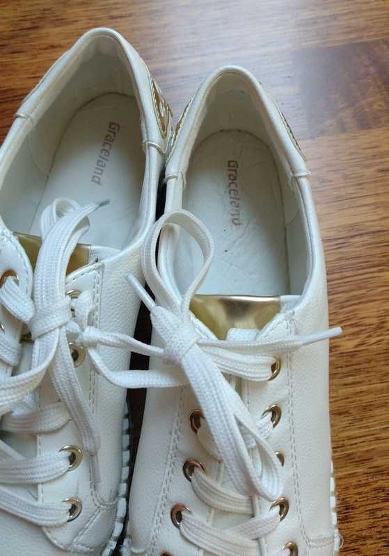 Buty Graceland białe r. 40