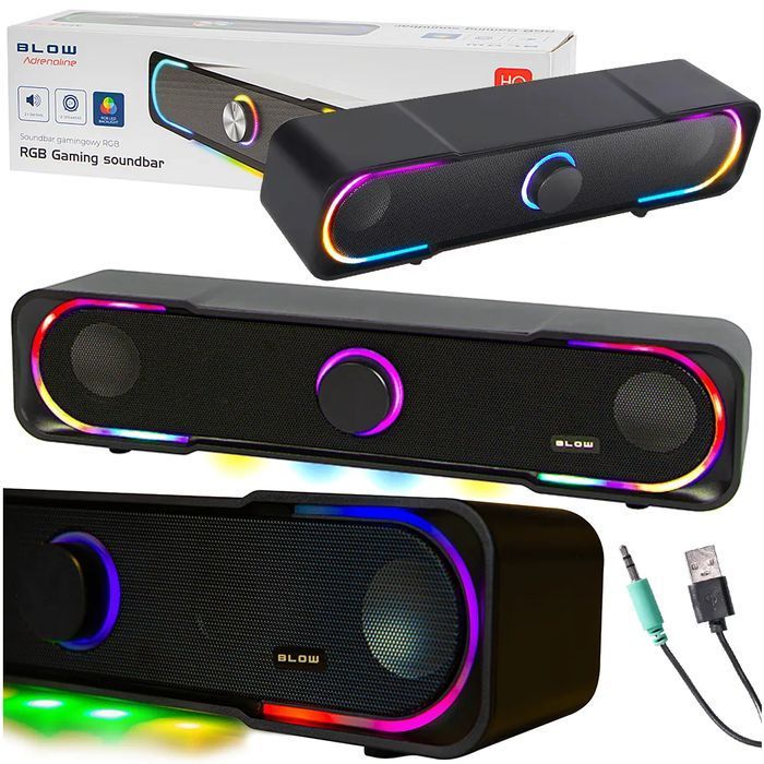 Głośnik komputerowy soundbar BLOW MS-32 podświetlany LED RGB 66-404#